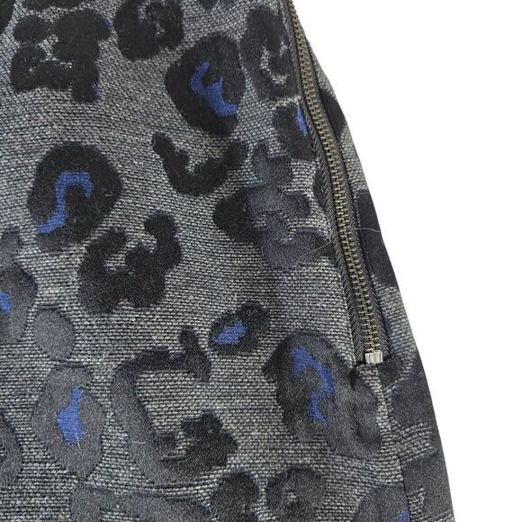 Ann Taylor Black and Blue Mini Pencil Skirt - Picture 5 of 7